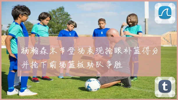 杨瀚森末节登场表现抢眼补篮得分并抢下前场篮板助队争胜